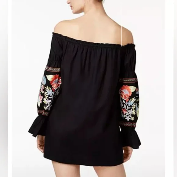Free people Fleur Du Jour Cotton Embroidered Mini dress Retail $148 - Picture 7 of 10